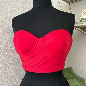 Red bikini top